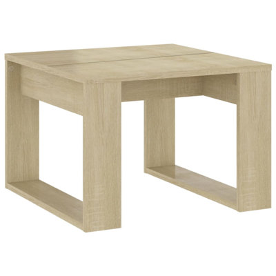 Side Table Engineered Wood Square Minimalist