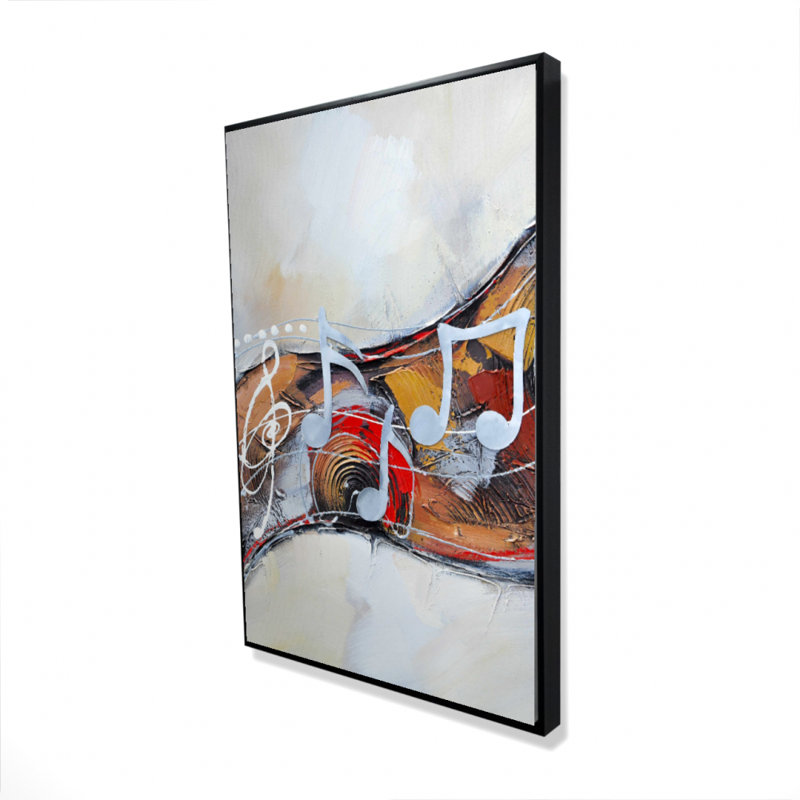 Abstrait sérénade - toile encadrée 24 po x 36 po
