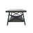 Laguna Solid Pine Coffee Table with Open Storage Shelf and Dark Metal X-Frame-146541654