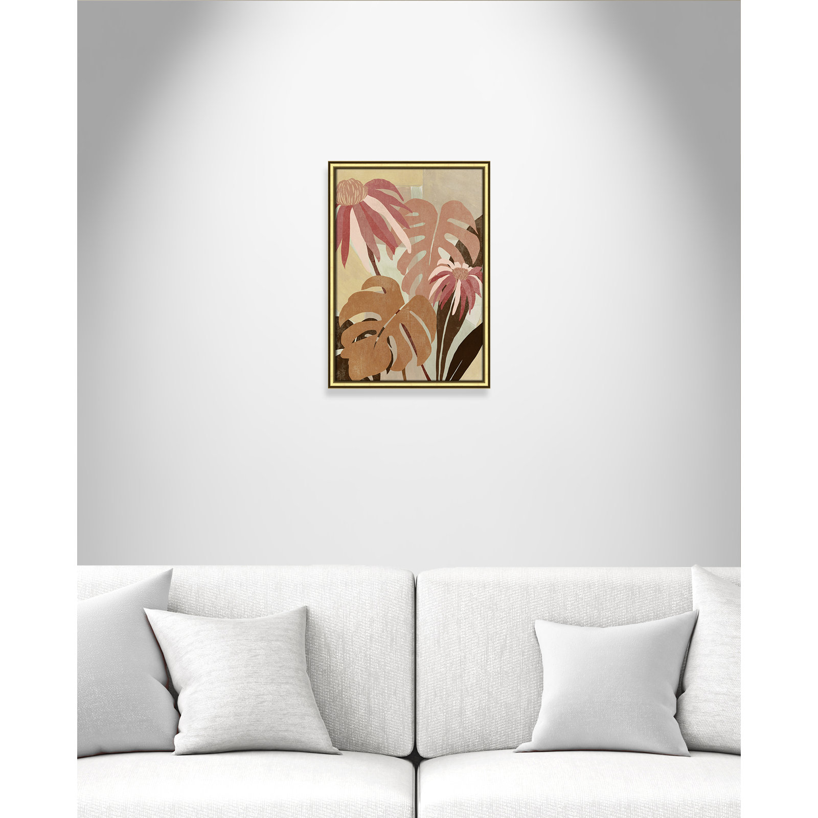 Hot Tropics II by Asia Jensen, Gold, 18.25" W x 24.25" H
