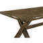 Table de salle à manger en noix de muscade noueux au carbone, forme rectangulaire, base en épingle à cheveux, nœuds naturels pour la table de la noix de muscade de l'espace caractère, avec motifs de grain, bois d'ingénierie et repas de soutien pour 4 personnes
