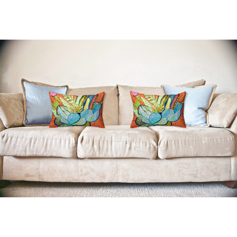Outdoor Reversible Throw Pillow