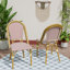 Ensemble de chaises d'appoint pour l'extérieur en osier de polyéthylène (PE) Kasie (ensemble de 6)-392609656-392609657