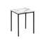 Ensemble de tables basses et de tables de bout contemporaines 3 pièces avec dessus en stratifié durable et structure en métal noir élégant pour les salons modernes