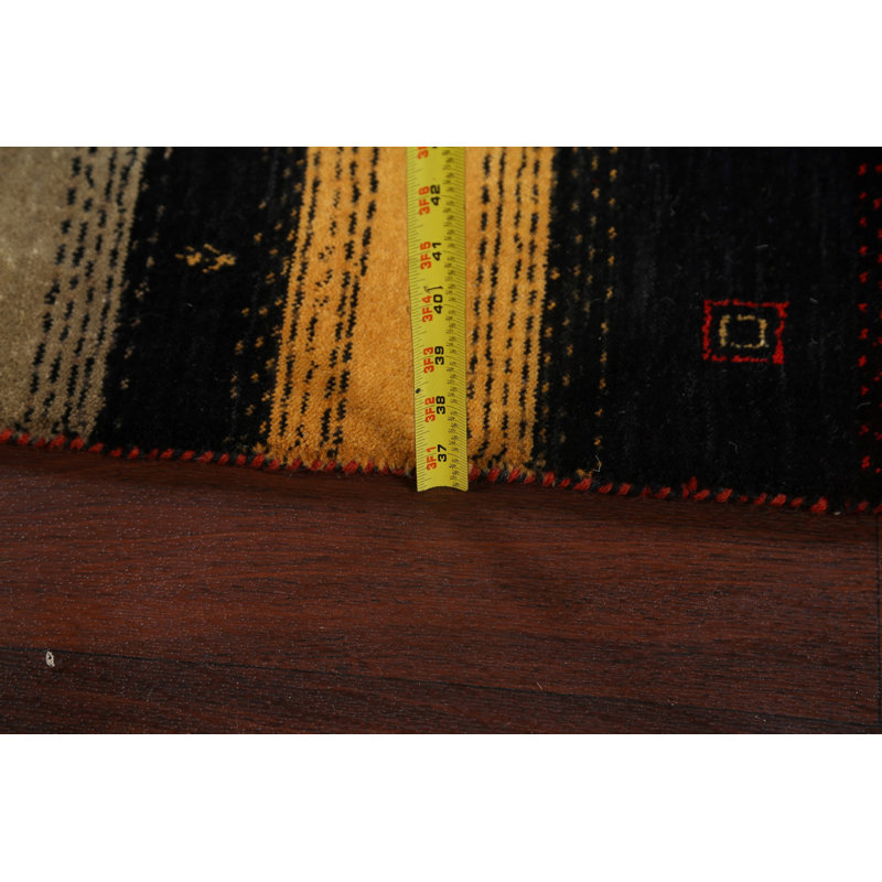One-of-a-Kind 5'8" X 7'10" New Age Wool Area Rug in Black