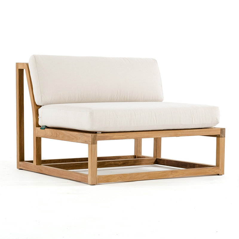 Westminster Teak 6 Piece Modular Sofa Set with Cushions