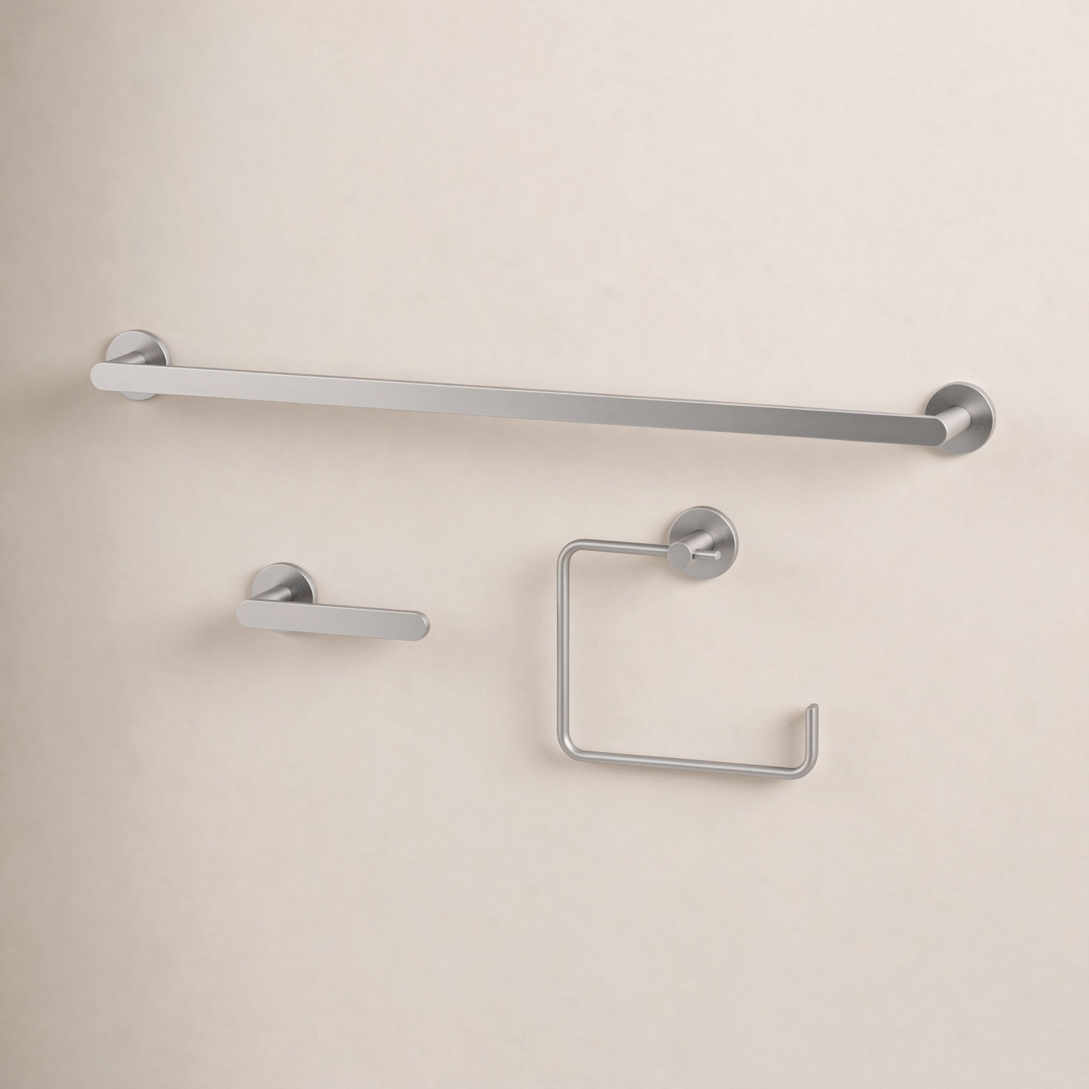 Arden 3-Piece Bathroom Hardware Set, Brushed Nickel