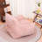 Compression 41.8“W Large Corduroy Bean Bag Chair Filled Memory Sponge-1888231727