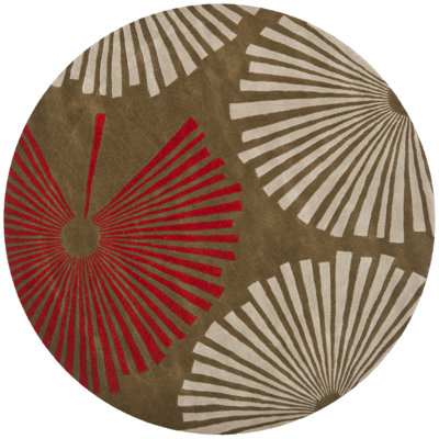 Tapis floral en laine et viscose touffeté à la main Soho