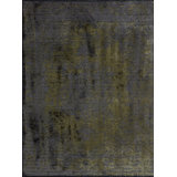Rapture Dark Gray/Yellow Oriental Luxury Area Rug