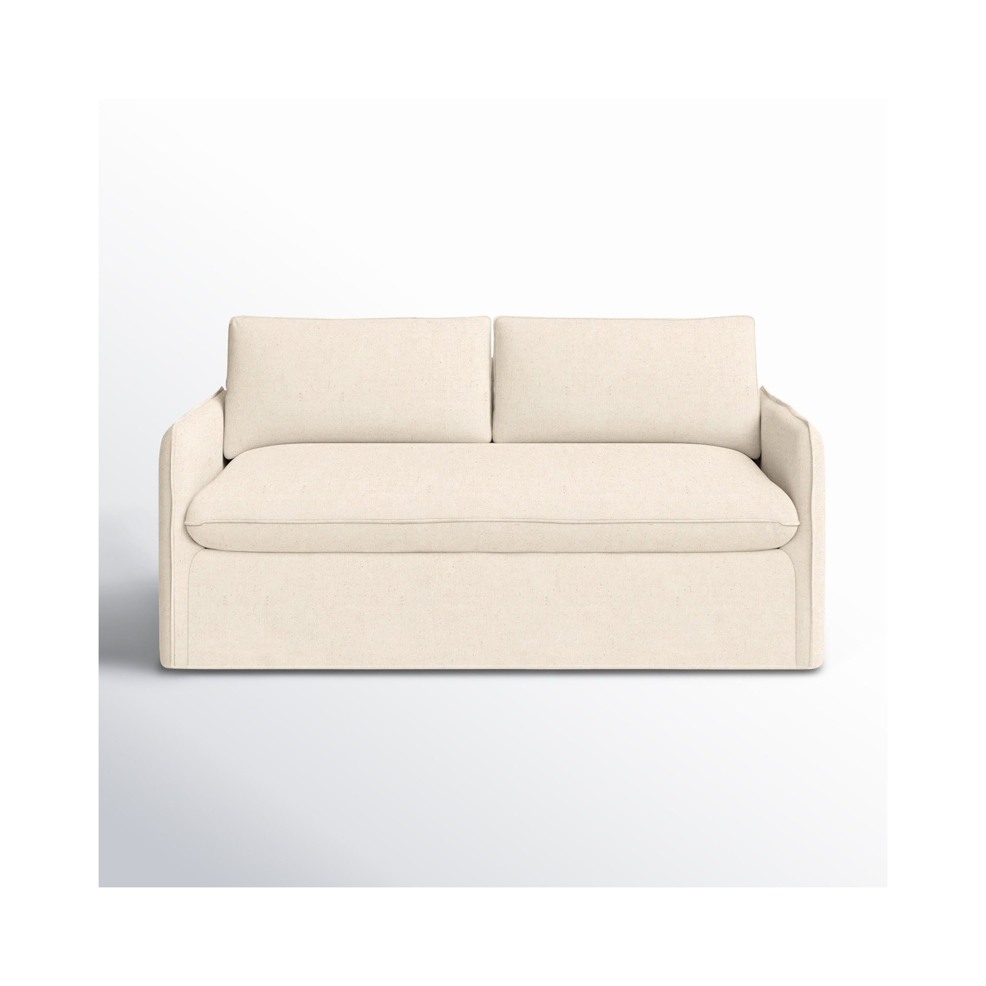 Bellatrix 72'' Upholstered Loveseat, Bayou Natural Canvas