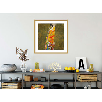 «Hope II» par Gustav Klimt, impression giclée encadrée