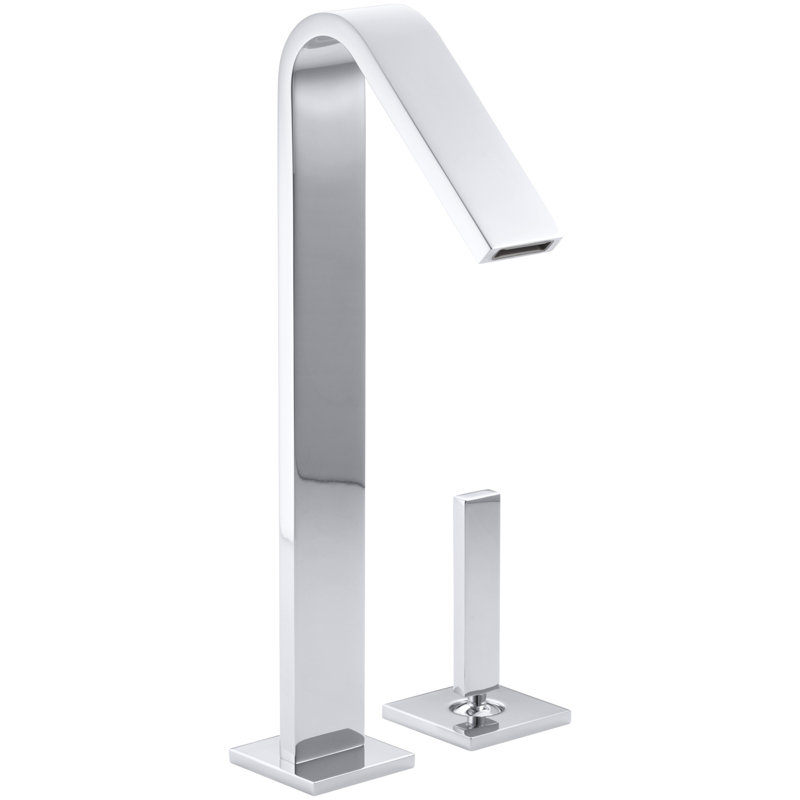 Loure Tall Single-Handle Bathroom Sink Faucet, Chrome poli