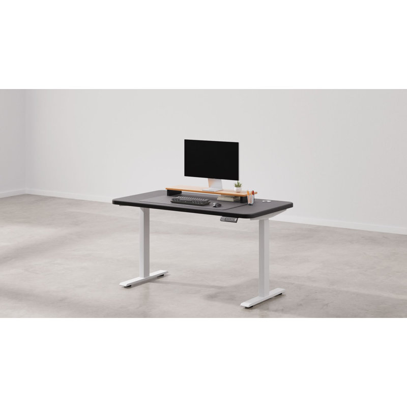 Bureau debout à hauteur ajustable Home Core, Noir / blanc