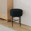 Tabouret de coiffeuse moderne rembourré et rembourré avec pieds en métal (2 pièces)-1818265387-1818265386
