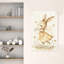 Dancing Daisy Bunny Dreamy Whimsical Abstract Daisy Rabbit Nature Spring Wall Art Print 1 Piece Wrapped Canvas Wall Art-1043695259