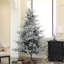 Arbre de Noël artificiel pin 7,5 pi avec 1218 pi, support en métal pliable, assemblage facile, arbre de Noël à charnières pour les fêtes à la maison
