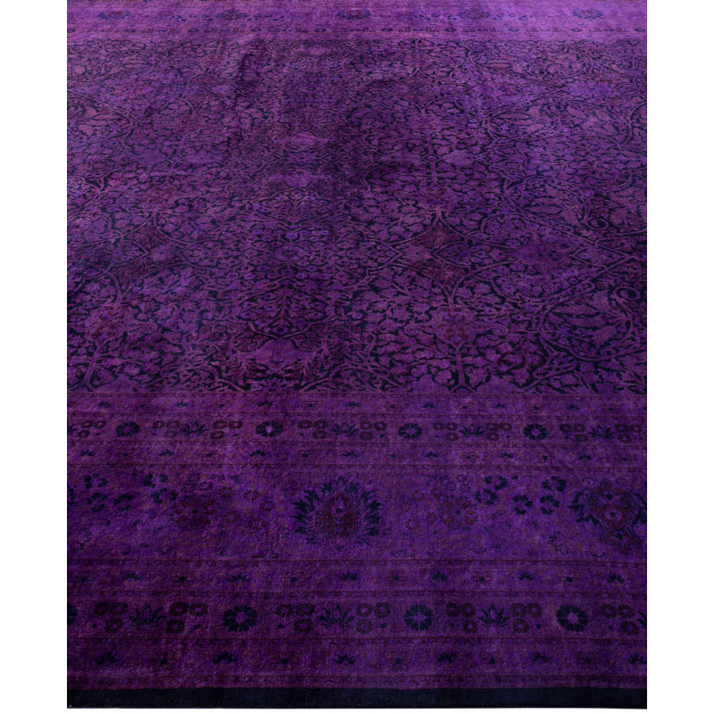Overdyed One-of-a-Kind 10' 0" X 16' 10" Hand Knotted Area Rug