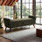 60'' Storage Bench With Mid-Century Wood Legs, Spacious Seating & Hidden Storage For Living Room & Bedroom