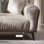 Causeuse-coussin standard en cuir véritable beige-889316686