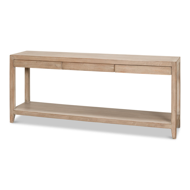 Anton 72'' W Solid Wood Console Table, Tan