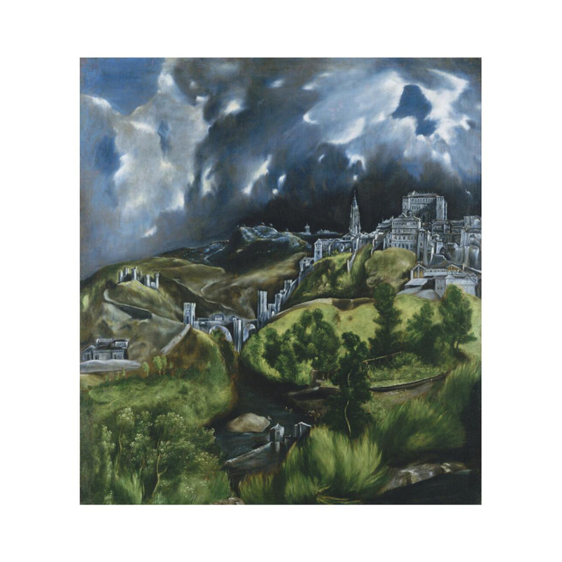 «View of Toledo» par El Greco, El Greco - Estampe numérique, H 28 po x l 22 po