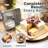 One-Piece Square Tube Cake Pan, Anodized Aluminum, Seamless Design, Easy Release, Even Heat, 18 Cup, (Black)-136178069
