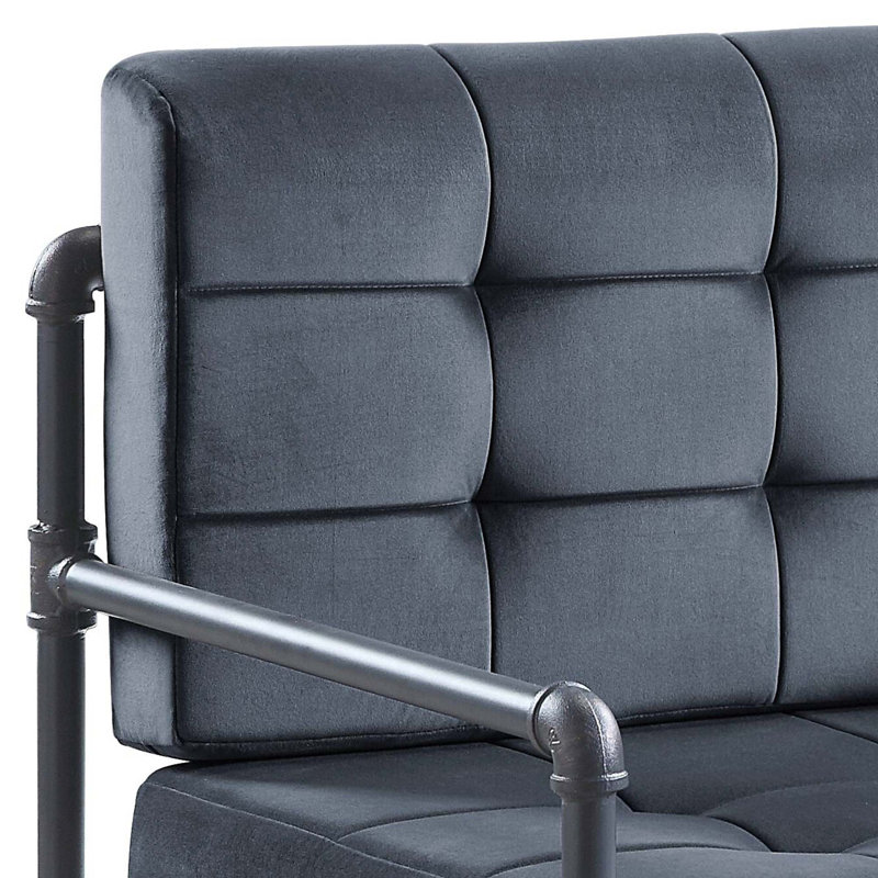 Fauteuil d'appoint en velours Brantley