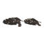 Bol décoratif décoratif en forme de feuille pour décoration intérieure moderne - Bol décoratif élégant parfait pour décorer une table basse ou une tablette - Ensemble de 2, 21 po, 18 po, bronze