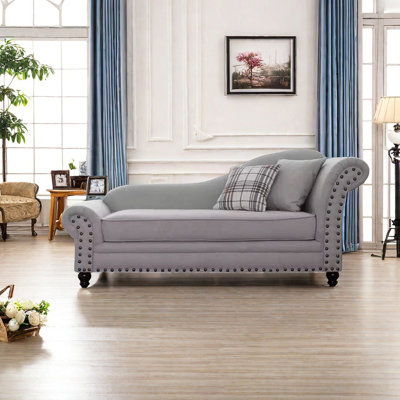 Chaise longue confortable, housse de coussin de siège amovible