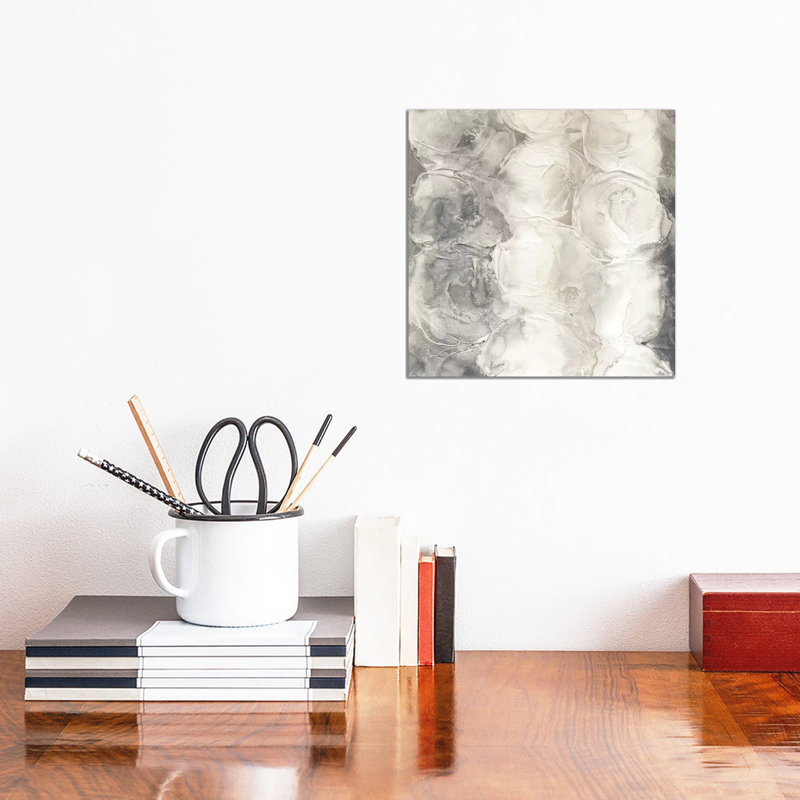 Gray Circles I- Gallery-Wrapped Canvas Giclée