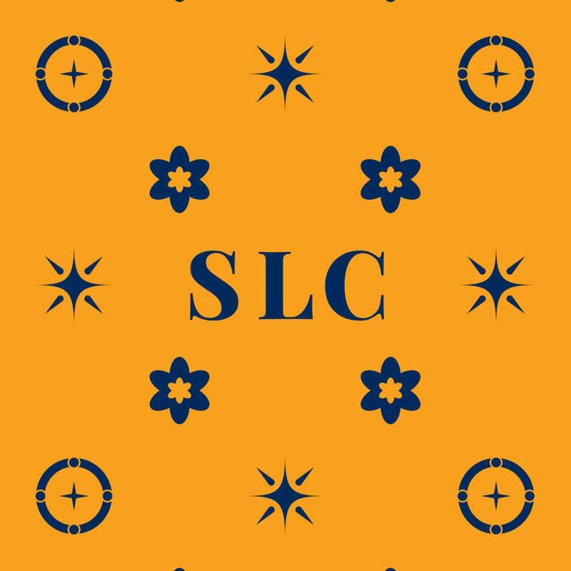 Coussin en coton Salt Lake City, Salt Lake City bleu marine / or / bleu marine, H 26 po x l 26 po