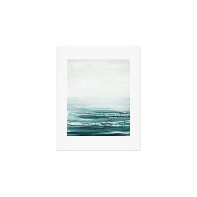 Iris Lehnhardt, impression de mer émeraude - non encadrée, H 10 po x l 8 po