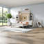 Grand lit escamotable peu encombrant avec rangement multifonctionnel, design moderne en MDF blanc