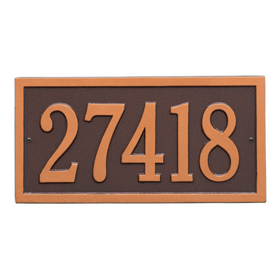 Bismark 1-Line Wall Address Plaque