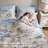 7-Piece Queen 7 Piece Vin -inspired Collection floral print,Beige/Blue-130674227-130674230