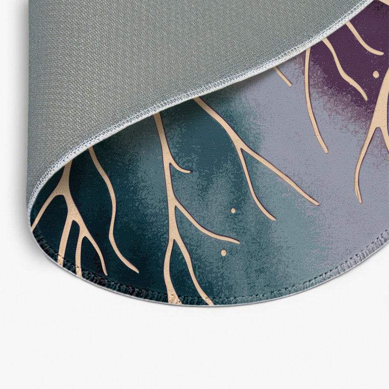 Tapis intérieur et extérieur Wandering Willow, Rond 5 pi