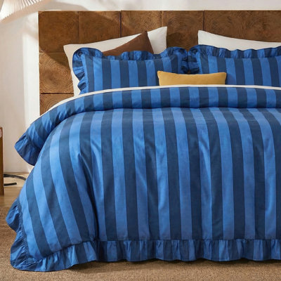 Cotton Twill Striped Comforter