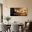 Art abstrait sur toile, canyon noir et doré-1698532760