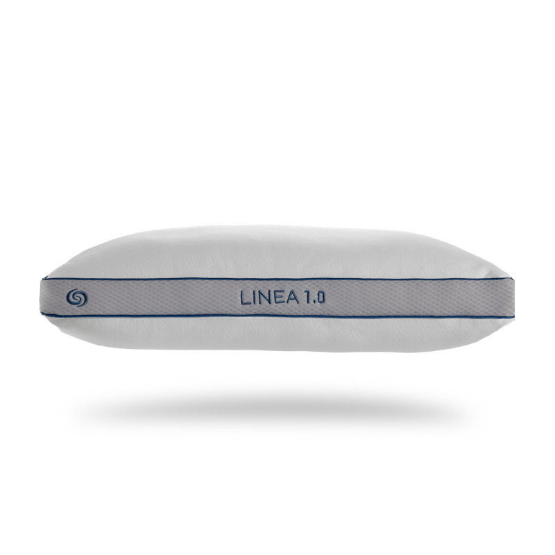 Linea Hypoallergenic Blue and White Polyester Performance Pillow