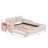 Upholstered Grounded Bed, Child Bed With Bedside Desk And Little Round Stool-1669820252-1669820249