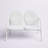 Alannah 41.8'' Wide Metal Loveseat-1409169590