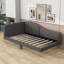 Ceryis Linen Upholstered Daybed with Armrest-1089471222-1089471208