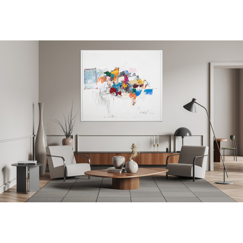 Jouets sur la pelouse par Robert Robinson - Peinture encadrée sur papier