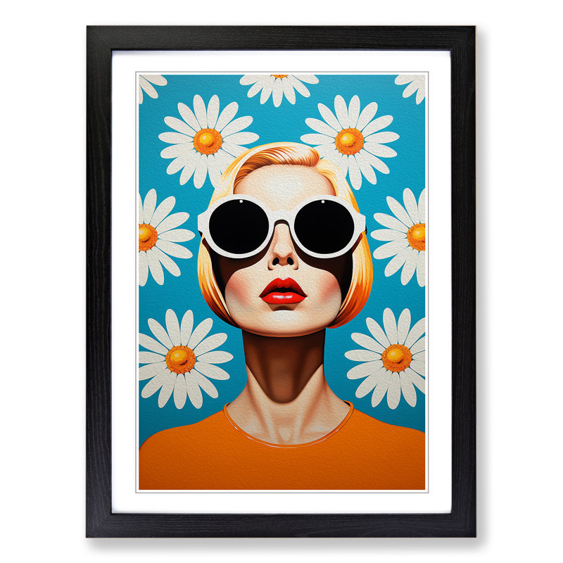 Single Picture Frame Print on Wood, Black Framed, 64cm H x 46cm W