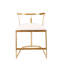 Fauteuil Cavendish 18,5 x 19,5 x 27 po, or vieilli