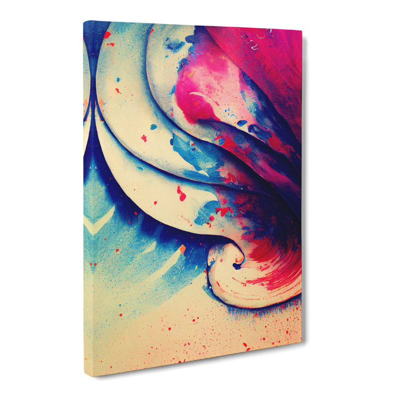 Seashell Splatter Vol.5 - Wrapped Canvas Graphic Art, 76cm H x 50cm W x 3cm D