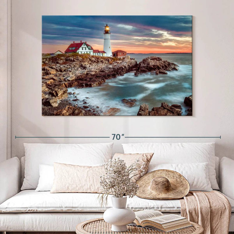 Aletra Cape Elizabeth PDX Stormy Sunrise, H 34 po x l 51 po