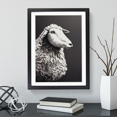 Peaceful Sheep - Single Picture Frame Print