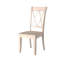 Ensemble de 2 chaises d'appoint décontractées à finition blanche en X-936707468